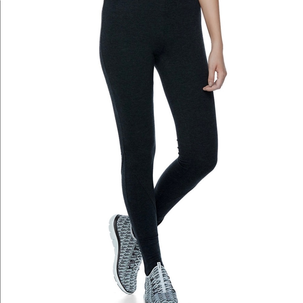 Junior os blocked stirrup leggings.